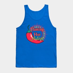 Flaming Hot Autism Tank Top